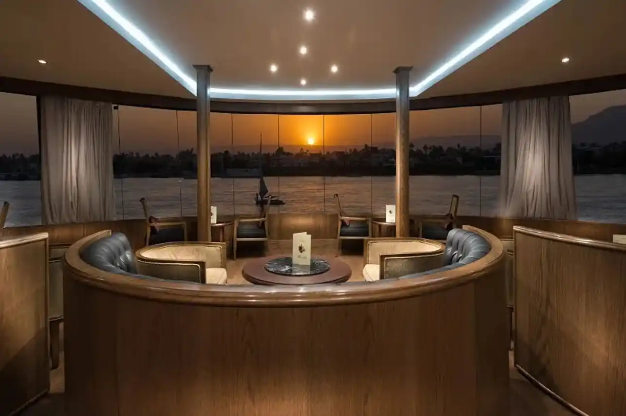 Lounge aboard the Steigenberger Regency Nile Cruise Nile cruise